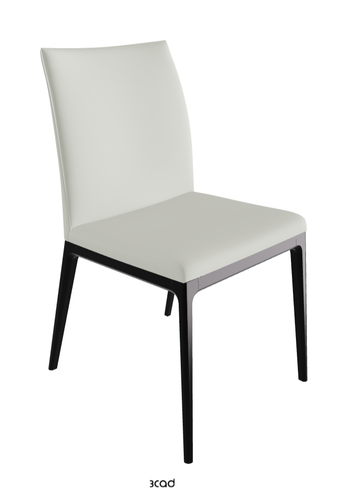 Arcadia Dining Chair_Matt Black_Soft Leather_Artico