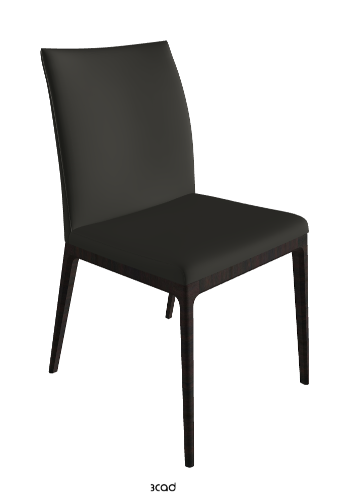 Arcadia Dining Chair_Dark Wenghe Stained Beech_Synthetic Leather_London