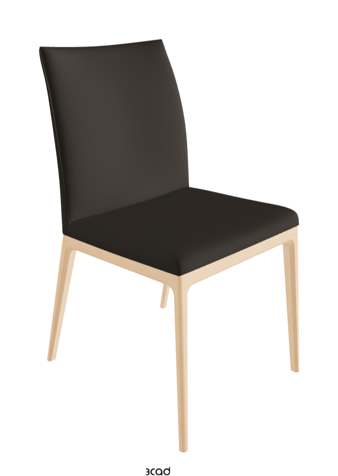Arcadia Dining Chair_Natural Stained Beech_Synthetic Leather_Fossil