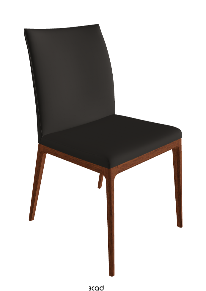 Arcadia Dining Chair_Walnut Canaletto Stained Beech_Synthetic Leather_Ardesia