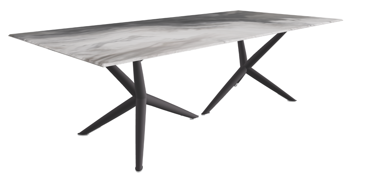 Cattelan Italia Atlantis Crystalart Rectangular & Barrel-Shaped Dining Table