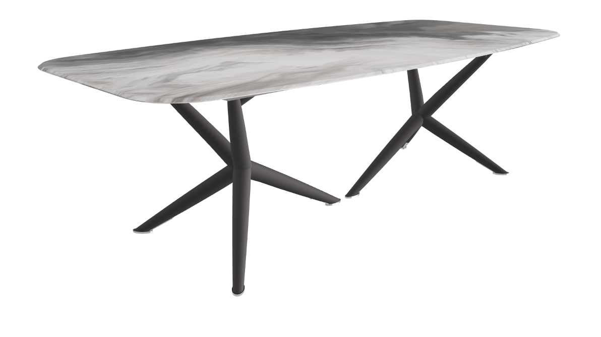 Cattelan Italia Atlantis Crystalart Rectangular & Barrel-Shaped Dining Table