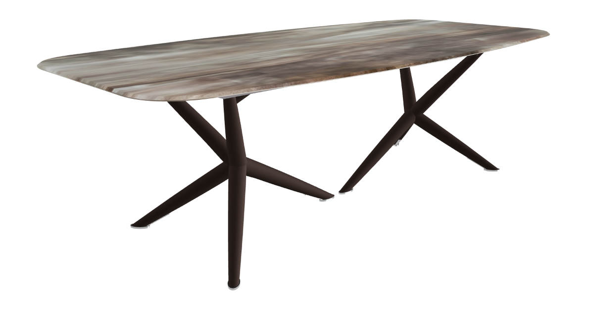 Cattelan Italia Atlantis Crystalart Rectangular & Barrel-Shaped Dining Table