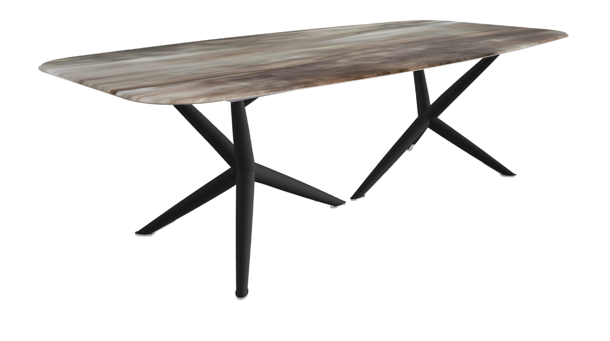 Cattelan Italia Atlantis Crystalart Rectangular & Barrel-Shaped Dining Table