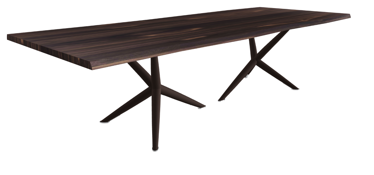 Cattelan Italia Atlantis Wood Live Edged Dining Table