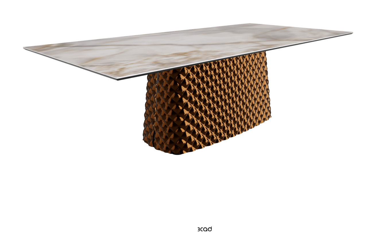 Cattelan Italia Atrium Keramik Rectangular & Barrel Shaped Dining Table