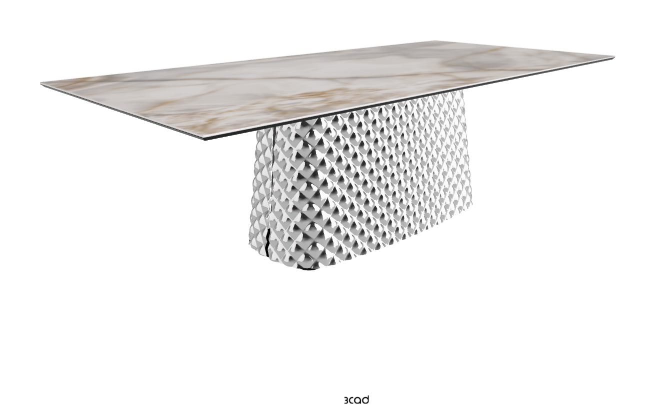 Cattelan Italia Atrium Keramik Rectangular & Barrel Shaped Dining Table