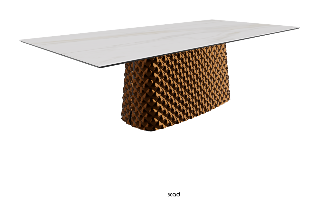 Cattelan Italia Atrium Keramik Rectangular & Barrel Shaped Dining Table