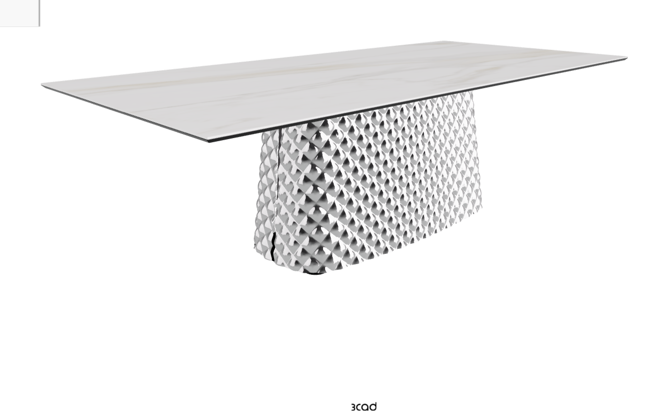 Cattelan Italia Atrium Keramik Rectangular & Barrel Shaped Dining Table