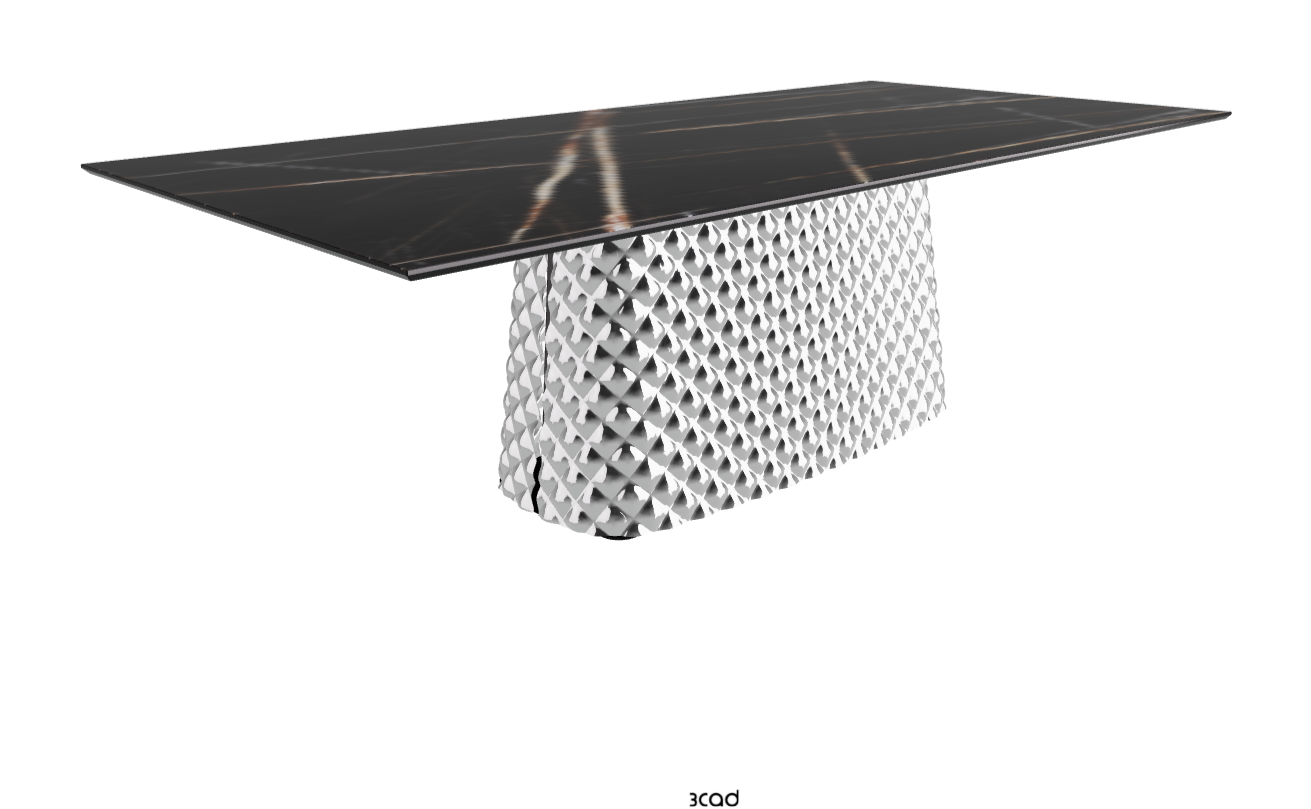 Cattelan Italia Atrium Keramik Rectangular & Barrel Shaped Dining Table