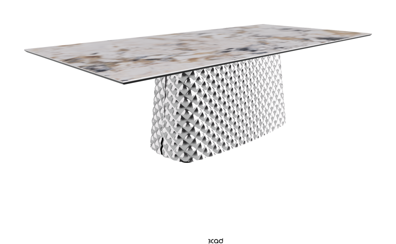 Cattelan Italia Atrium Keramik Rectangular & Barrel Shaped Dining Table