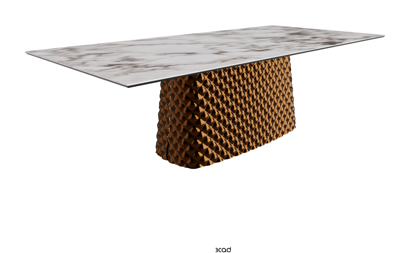 Cattelan Italia Atrium Keramik Rectangular & Barrel Shaped Dining Table