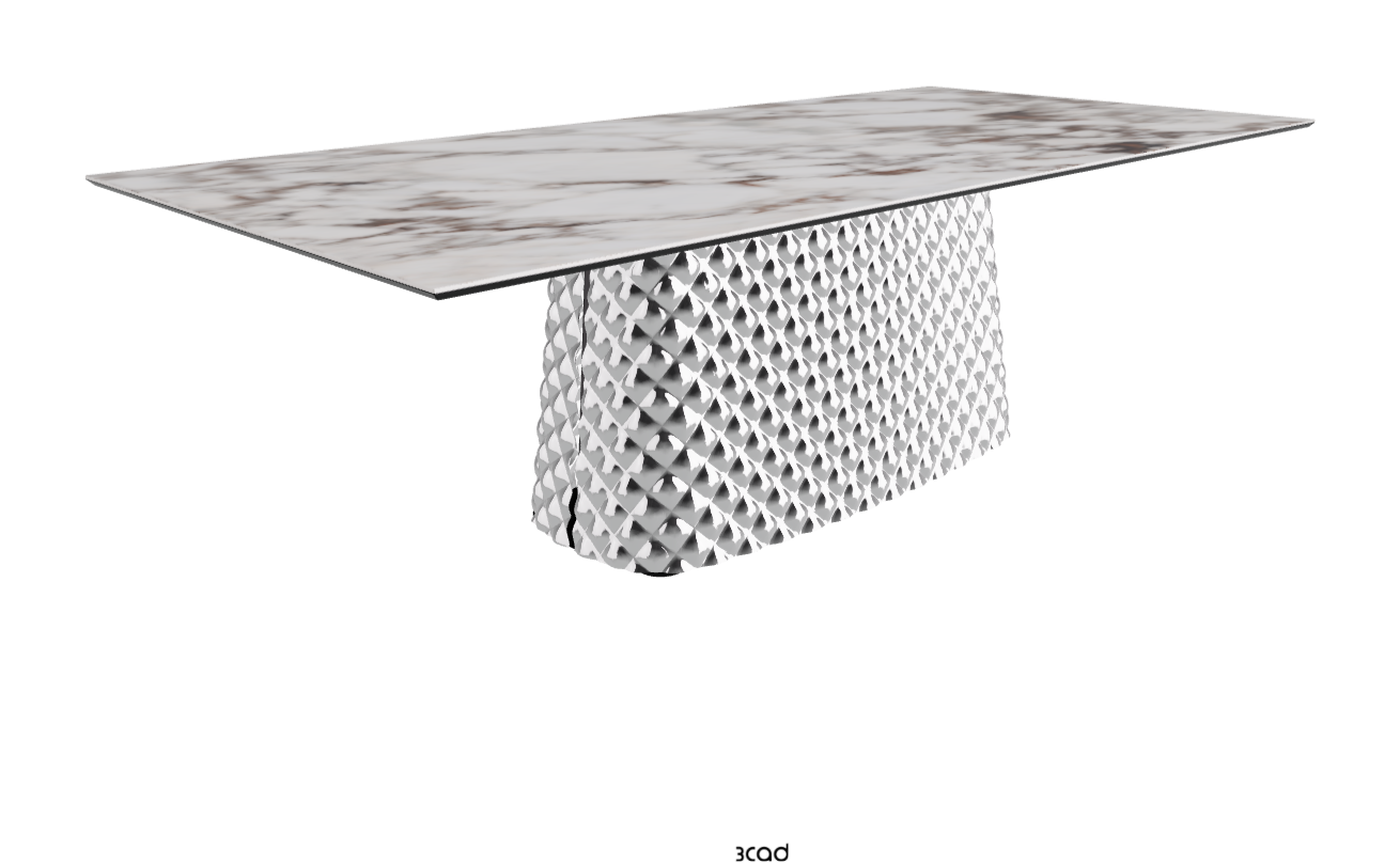 Cattelan Italia Atrium Keramik Rectangular & Barrel Shaped Dining Table