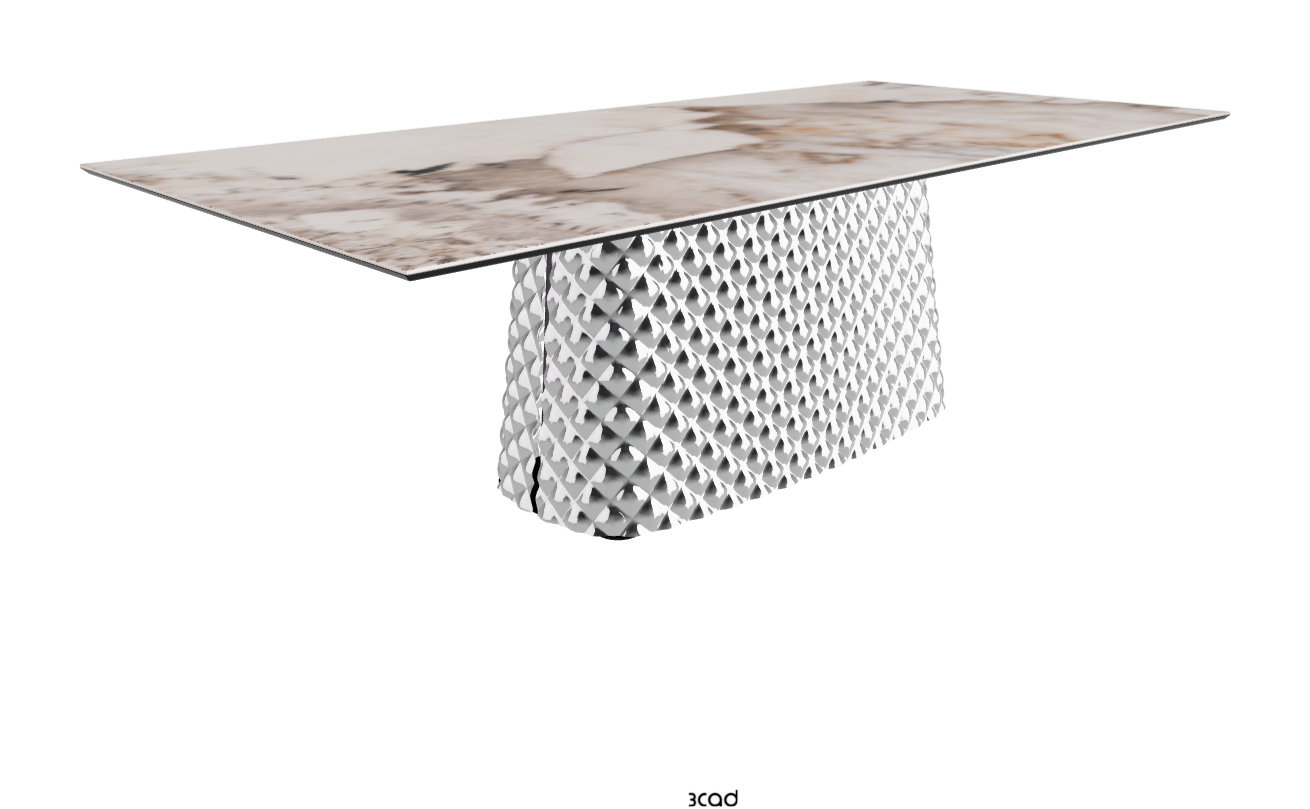 Cattelan Italia Atrium Keramik Rectangular & Barrel Shaped Dining Table