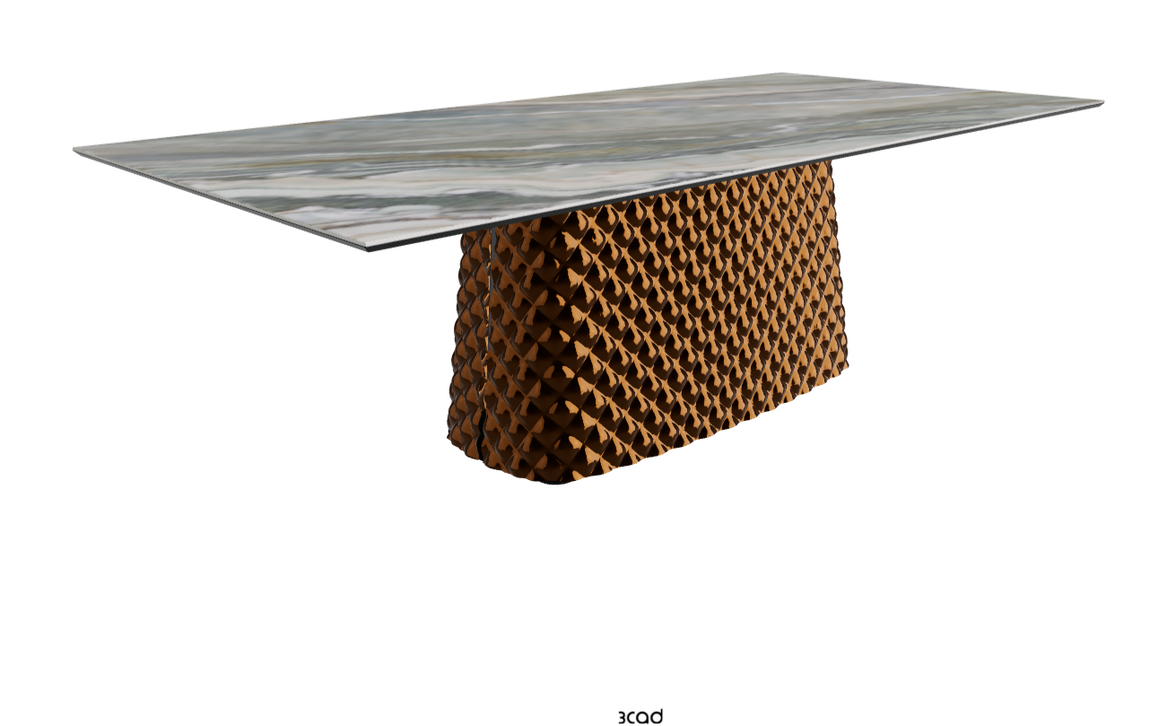 Cattelan Italia Atrium Keramik Rectangular & Barrel Shaped Dining Table