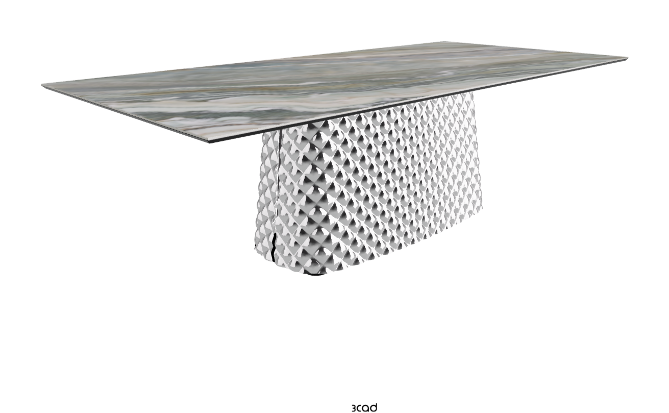 Cattelan Italia Atrium Keramik Rectangular & Barrel Shaped Dining Table