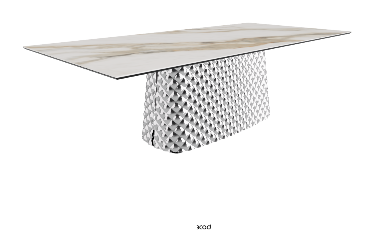 Cattelan Italia Atrium Keramik Rectangular & Barrel Shaped Dining Table
