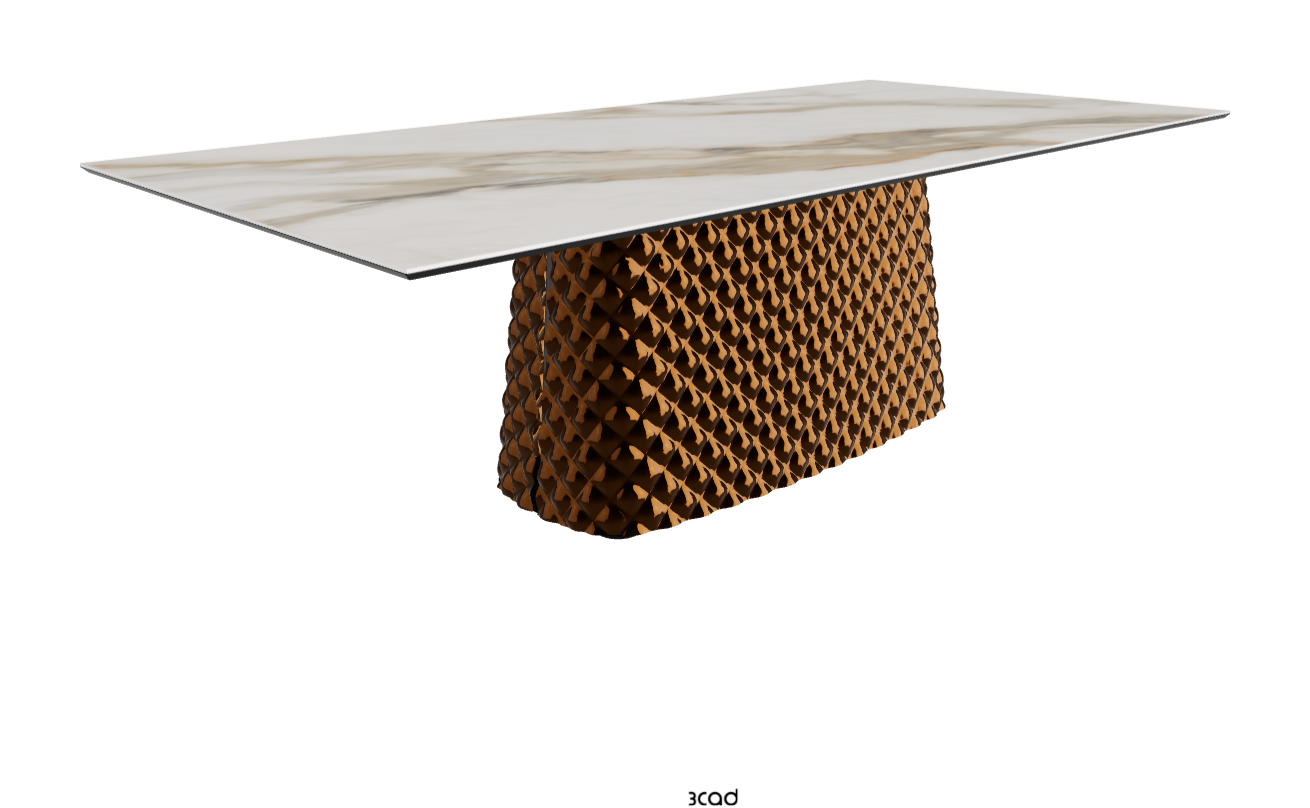 Cattelan Italia Atrium Keramik Rectangular & Barrel Shaped Dining Table