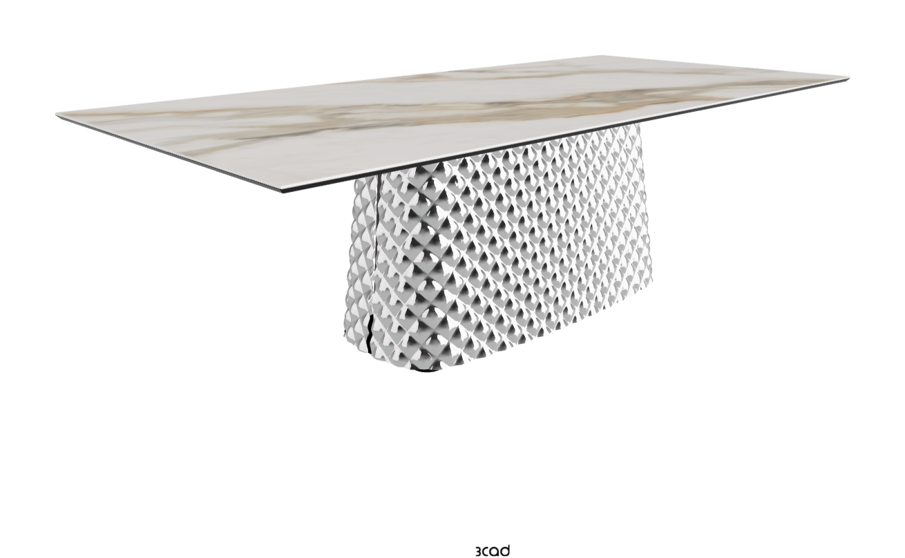Cattelan Italia Atrium Keramik Rectangular & Barrel Shaped Dining Table