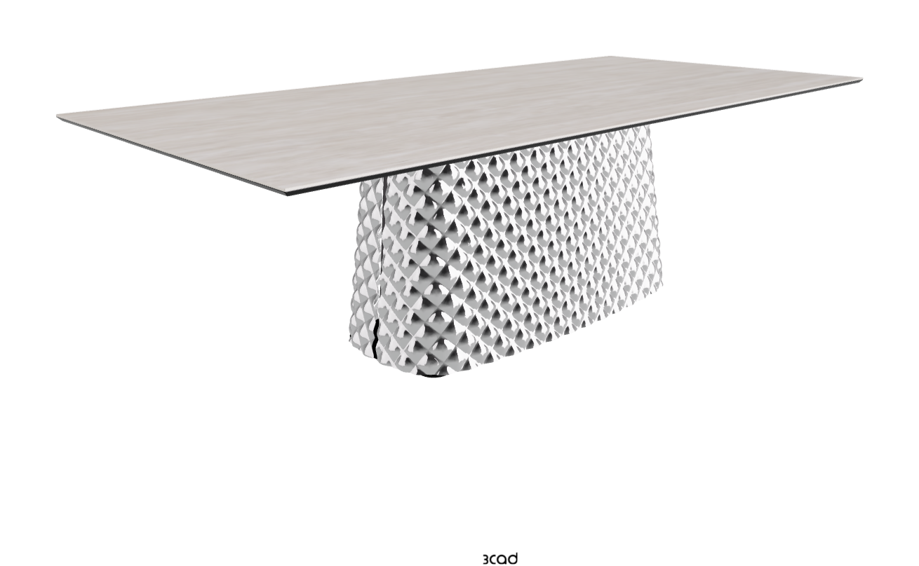 Cattelan Italia Atrium Keramik Rectangular & Barrel Shaped Dining Table