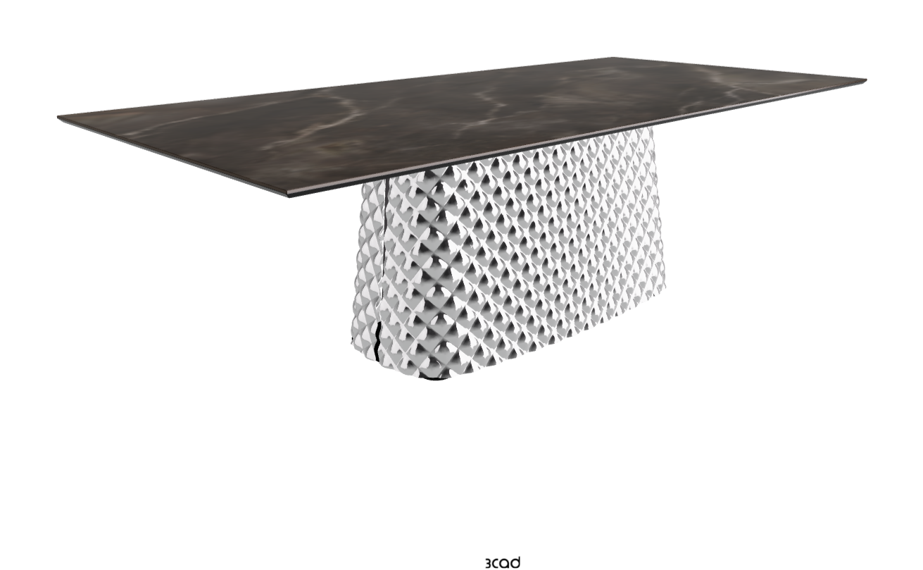 Cattelan Italia Atrium Keramik Rectangular & Barrel Shaped Dining Table