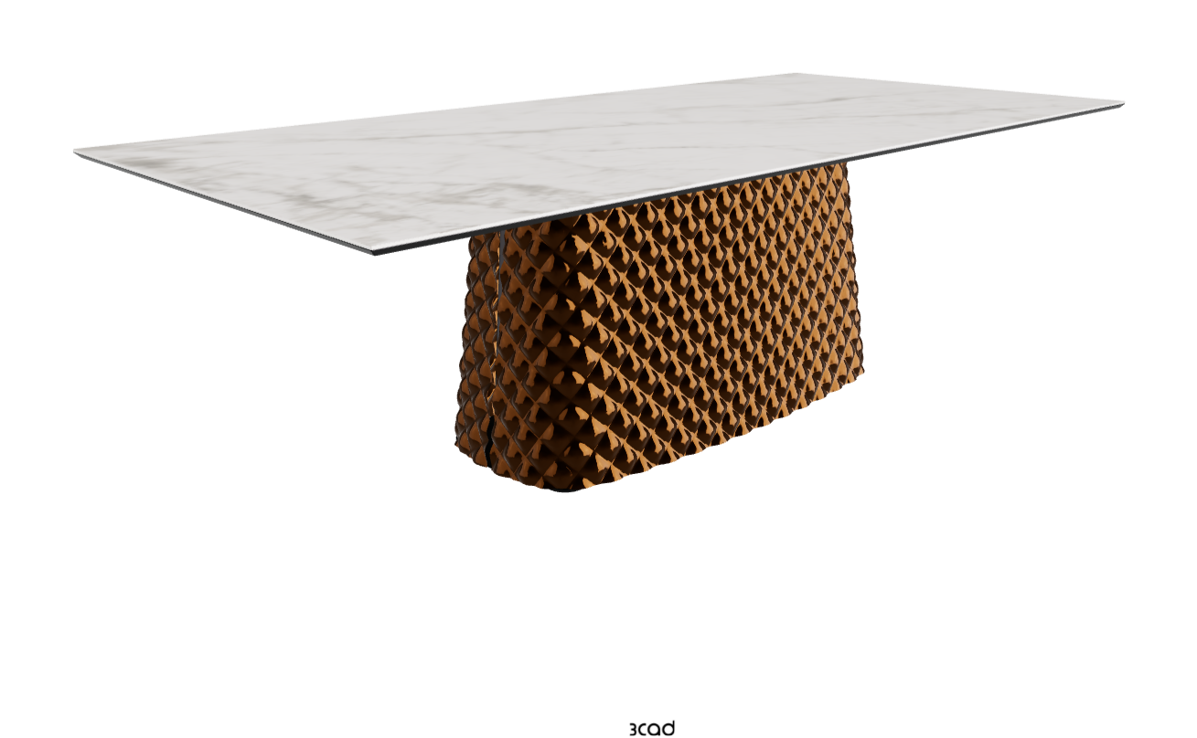 Cattelan Italia Atrium Keramik Rectangular & Barrel Shaped Dining Table