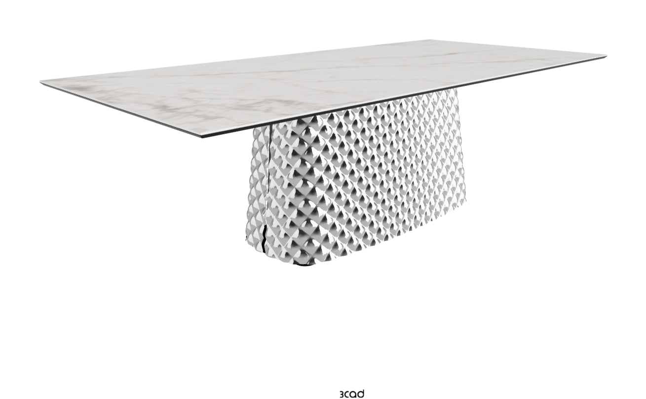 Cattelan Italia Atrium Keramik Rectangular & Barrel Shaped Dining Table