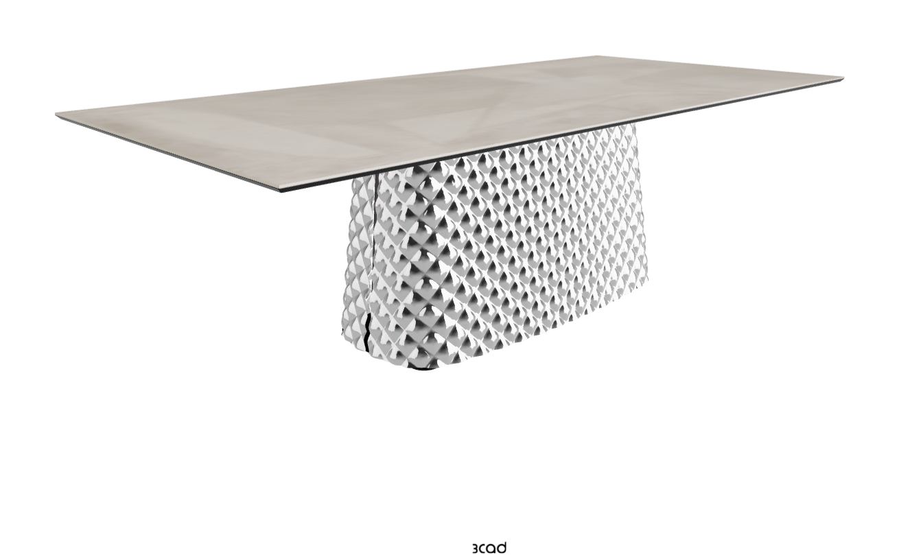 Cattelan Italia Atrium Keramik Rectangular & Barrel Shaped Dining Table