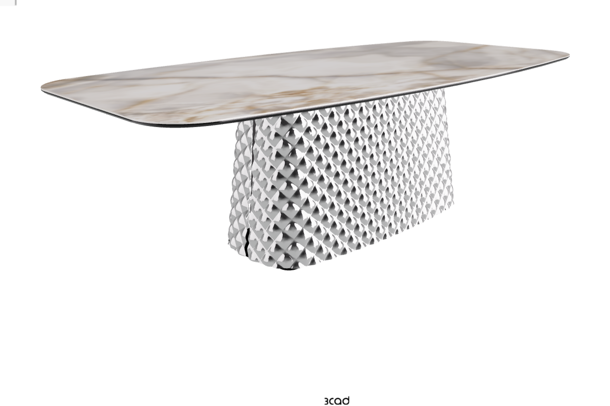 Cattelan Italia Atrium Keramik Rectangular & Barrel Shaped Dining Table
