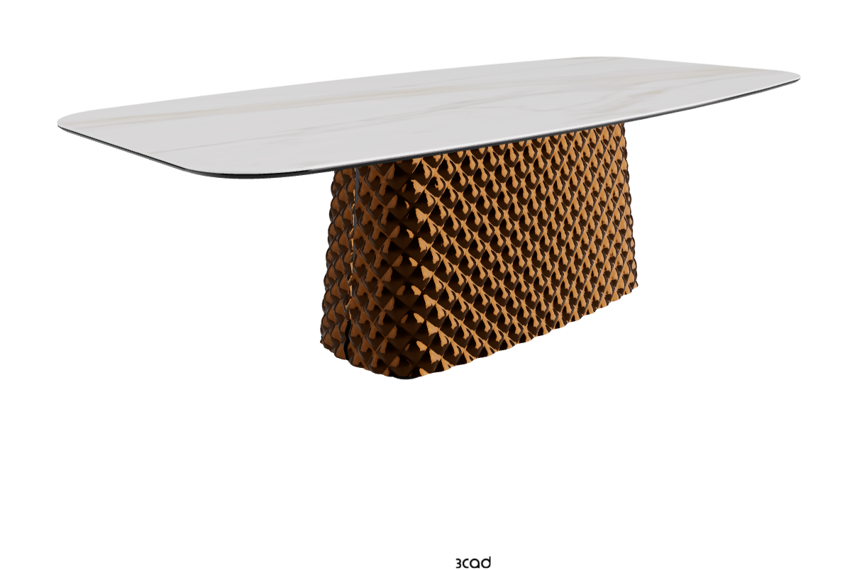 Cattelan Italia Atrium Keramik Rectangular & Barrel Shaped Dining Table