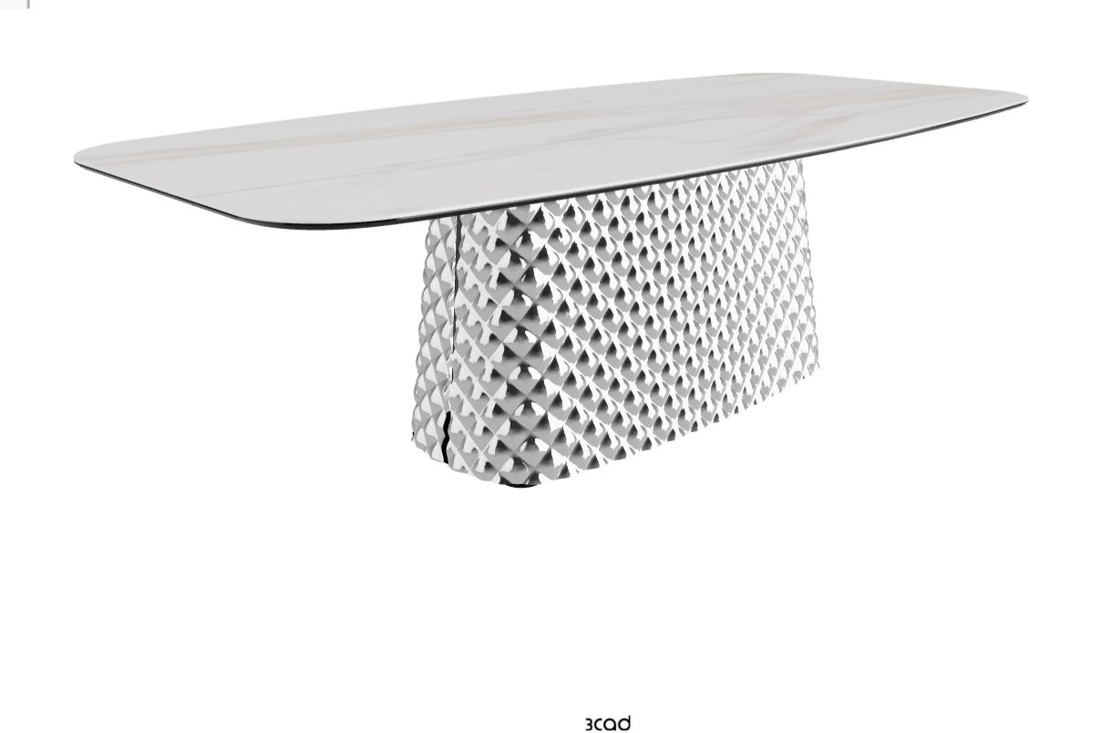 Cattelan Italia Atrium Keramik Rectangular & Barrel Shaped Dining Table