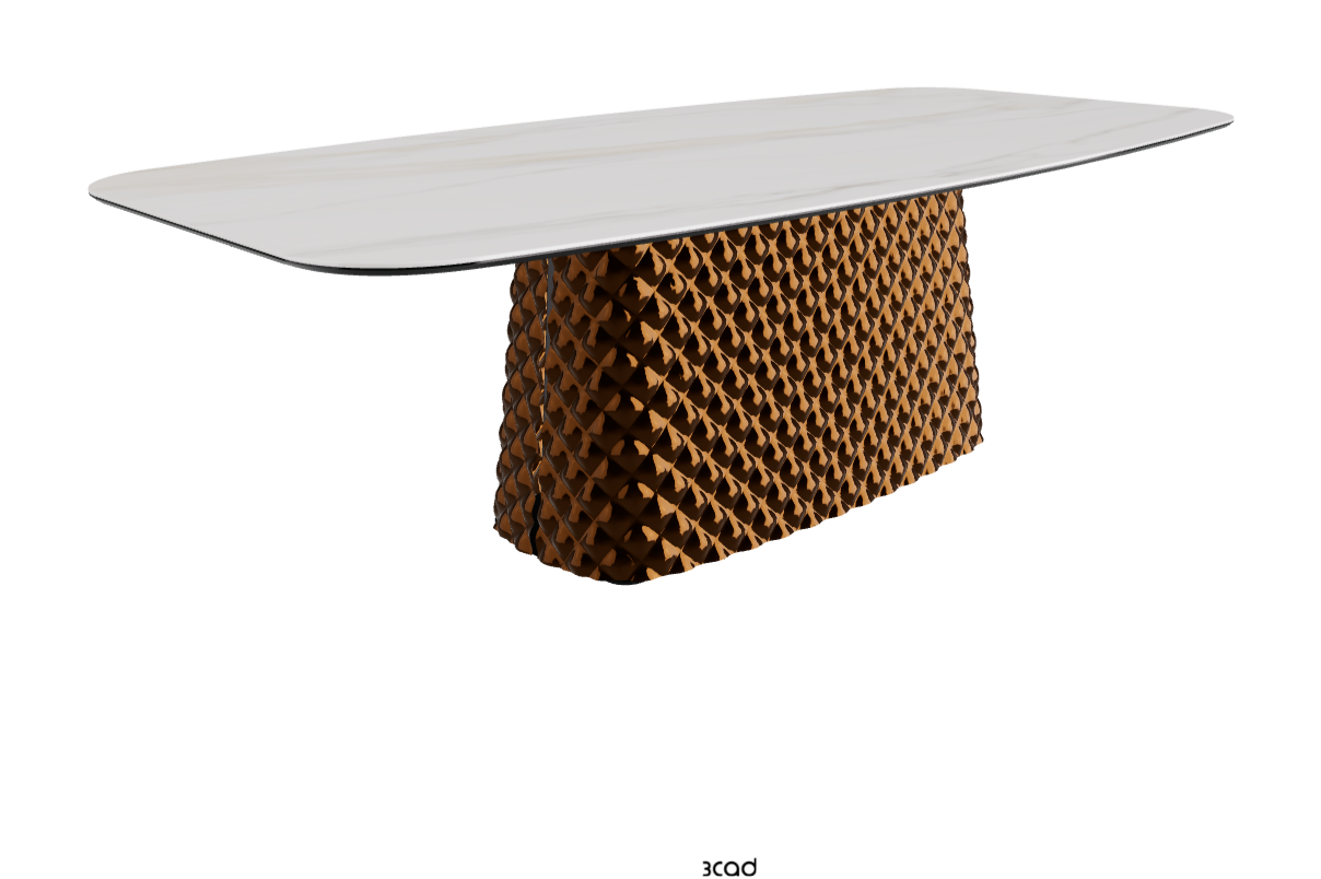 Cattelan Italia Atrium Keramik Rectangular & Barrel Shaped Dining Table