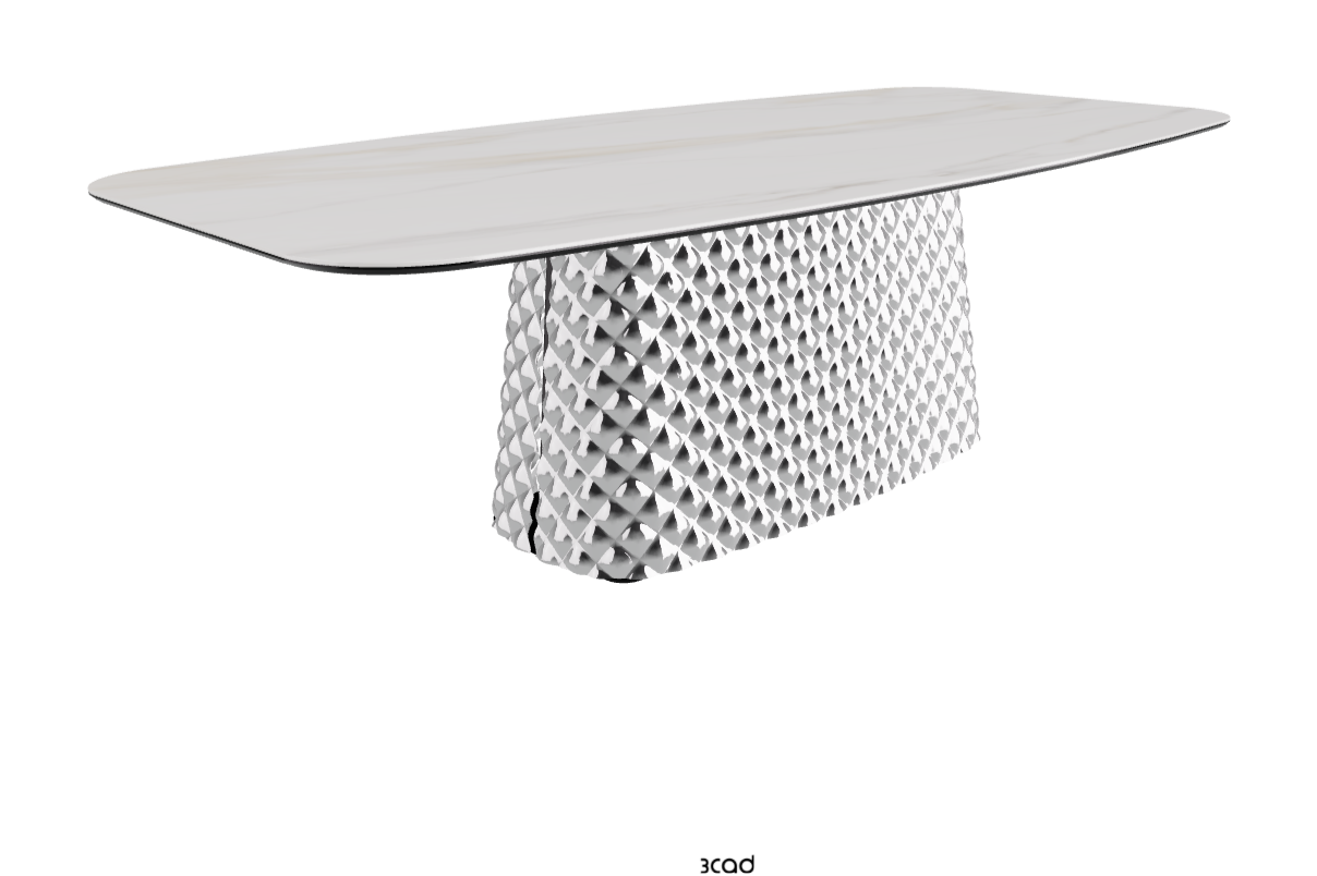 Cattelan Italia Atrium Keramik Rectangular & Barrel Shaped Dining Table