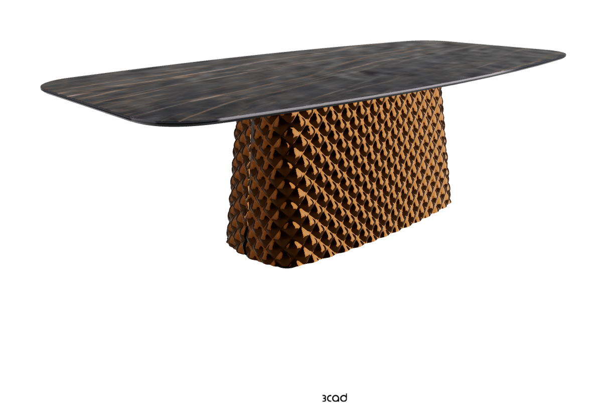 Cattelan Italia Atrium Keramik Rectangular & Barrel Shaped Dining Table