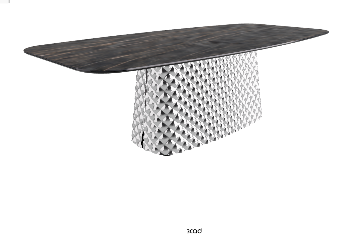 Cattelan Italia Atrium Keramik Rectangular & Barrel Shaped Dining Table