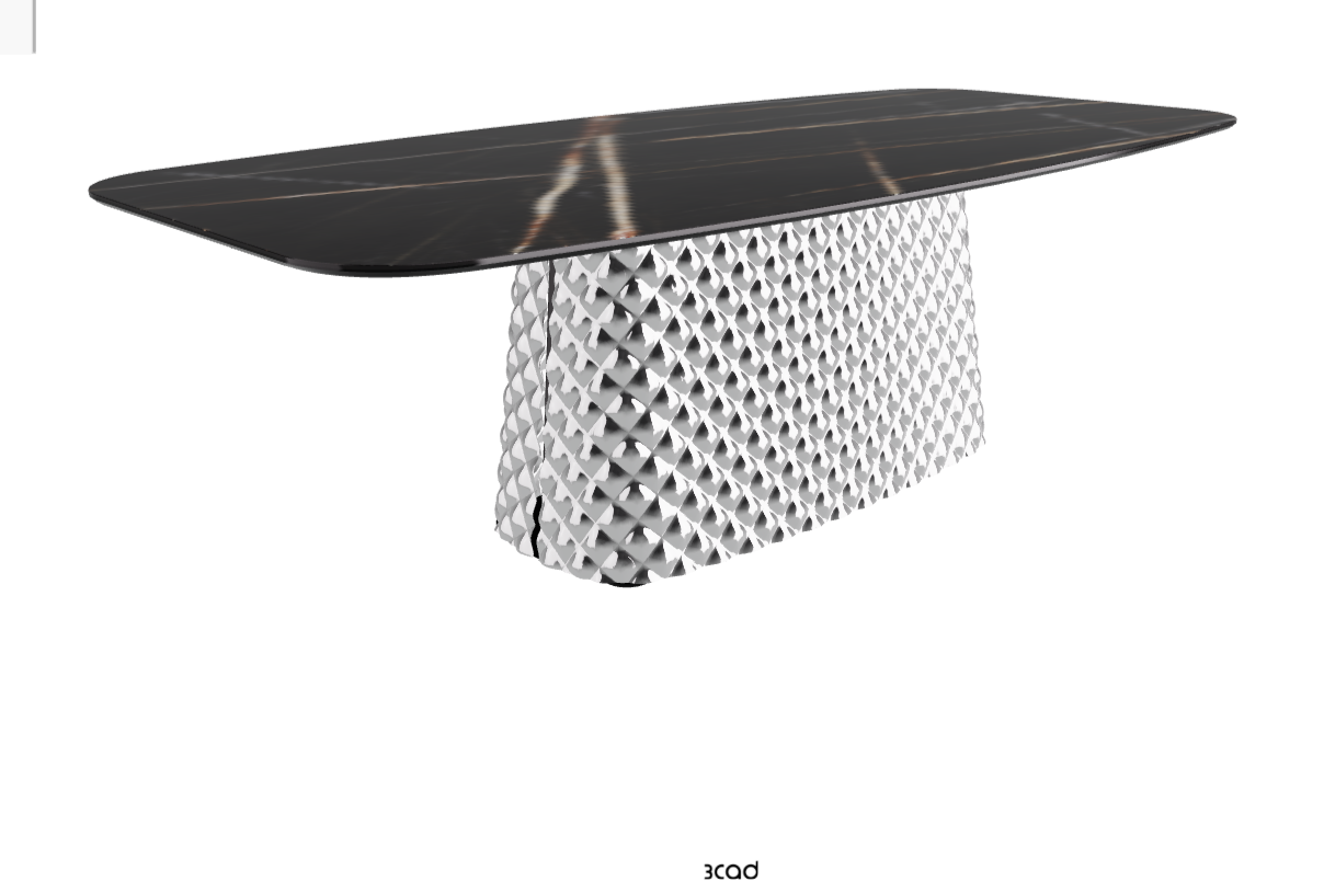 Cattelan Italia Atrium Keramik Rectangular & Barrel Shaped Dining Table