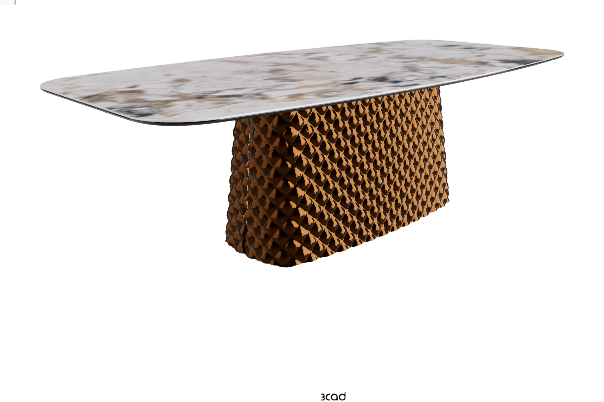 Cattelan Italia Atrium Keramik Rectangular & Barrel Shaped Dining Table