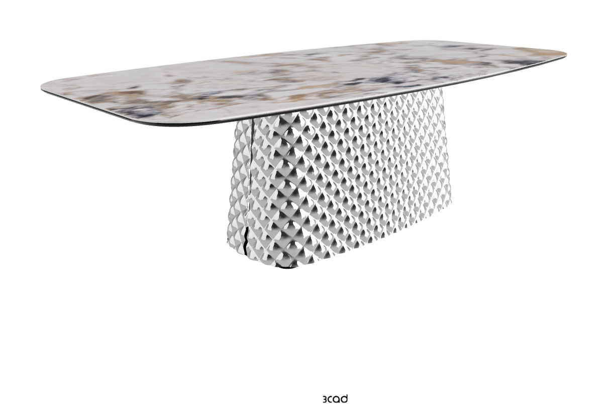 Cattelan Italia Atrium Keramik Rectangular & Barrel Shaped Dining Table