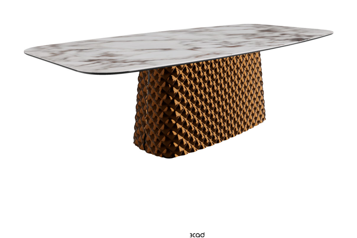 Cattelan Italia Atrium Keramik Rectangular & Barrel Shaped Dining Table
