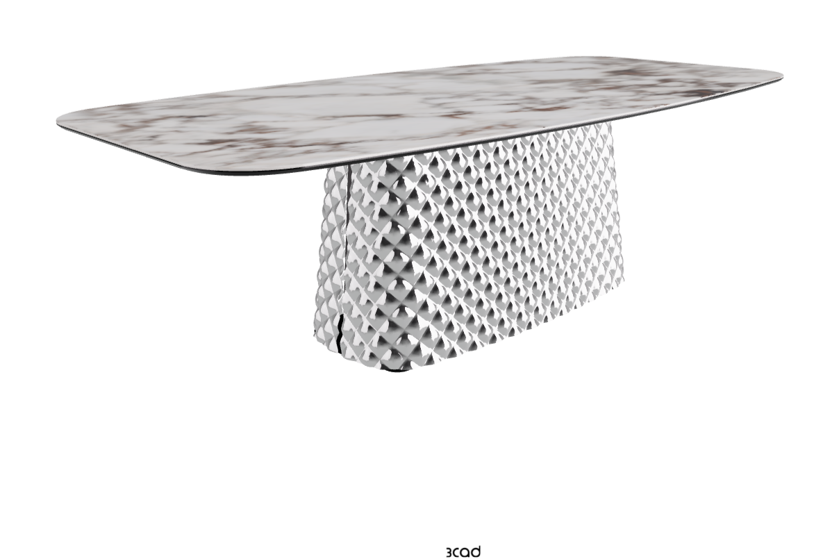 Cattelan Italia Atrium Keramik Rectangular & Barrel Shaped Dining Table
