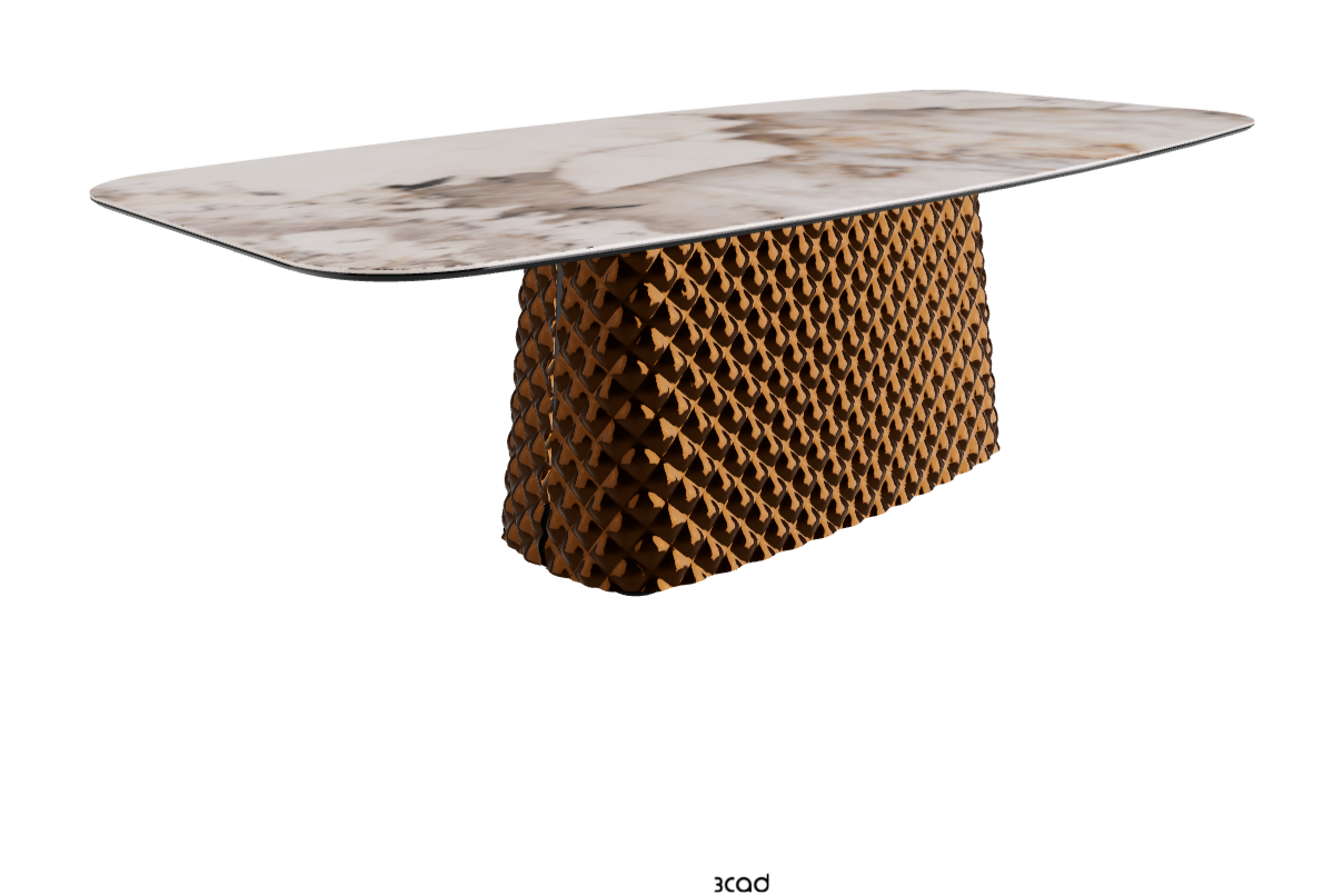 Cattelan Italia Atrium Keramik Rectangular & Barrel Shaped Dining Table