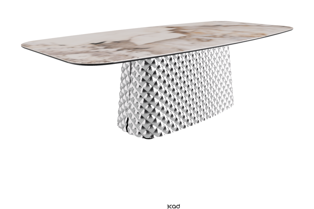 Cattelan Italia Atrium Keramik Rectangular & Barrel Shaped Dining Table