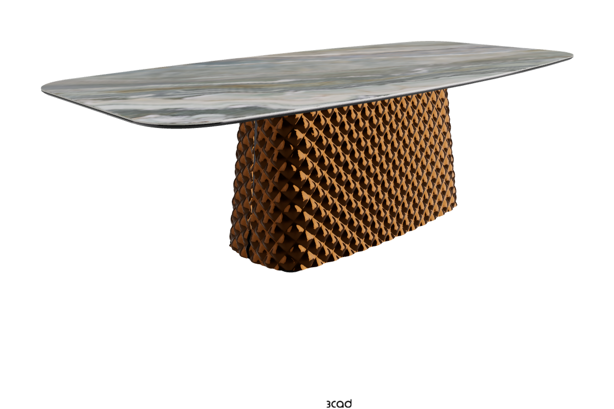 Cattelan Italia Atrium Keramik Rectangular & Barrel Shaped Dining Table