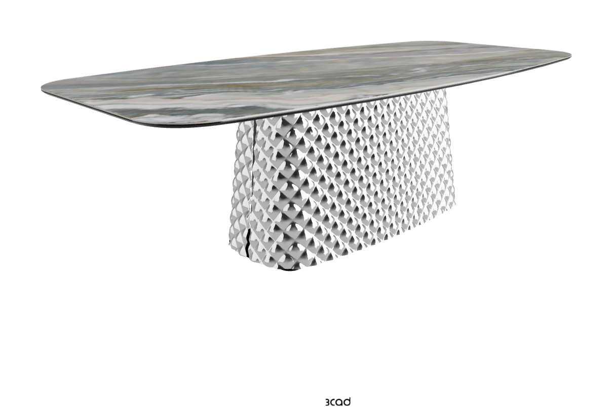 Cattelan Italia Atrium Keramik Rectangular & Barrel Shaped Dining Table