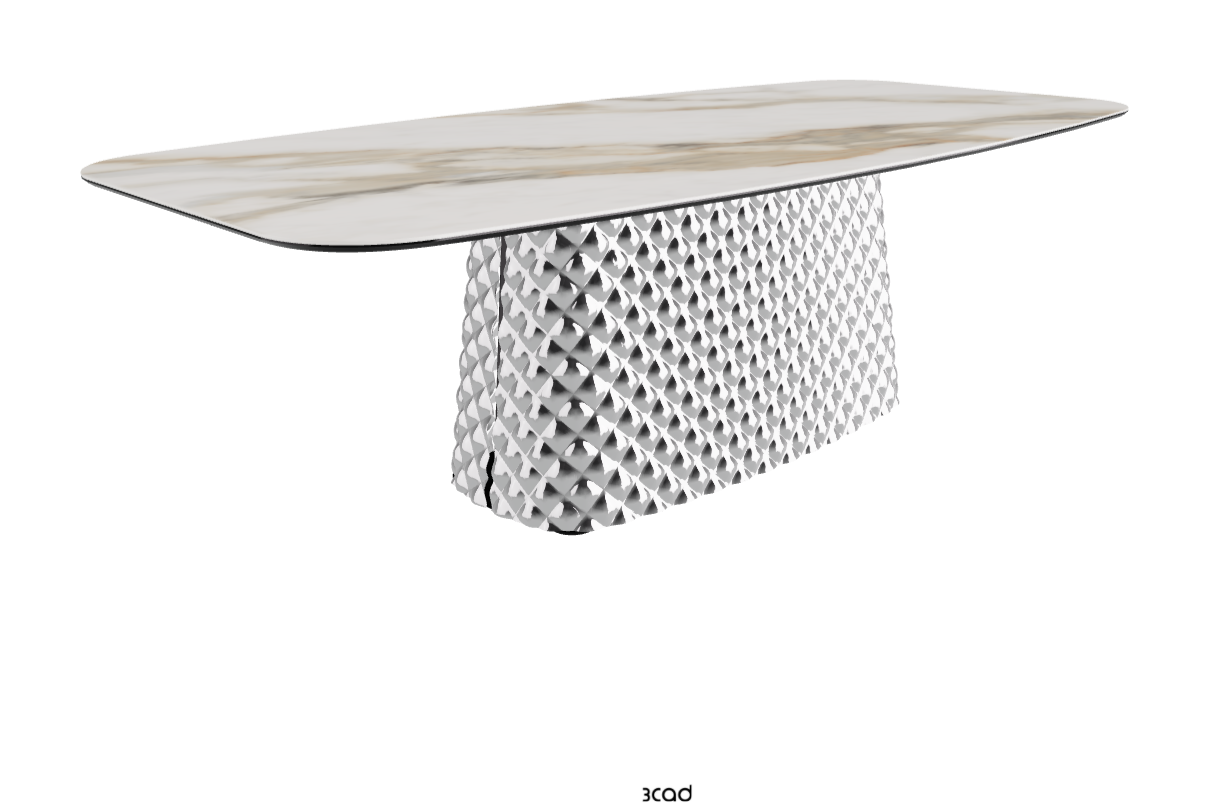 Cattelan Italia Atrium Keramik Rectangular & Barrel Shaped Dining Table