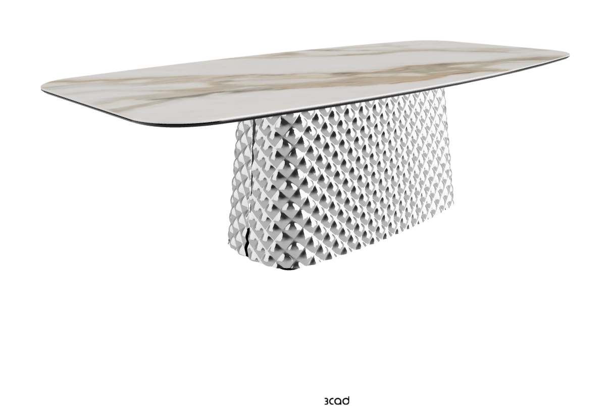 Cattelan Italia Atrium Keramik Rectangular & Barrel Shaped Dining Table