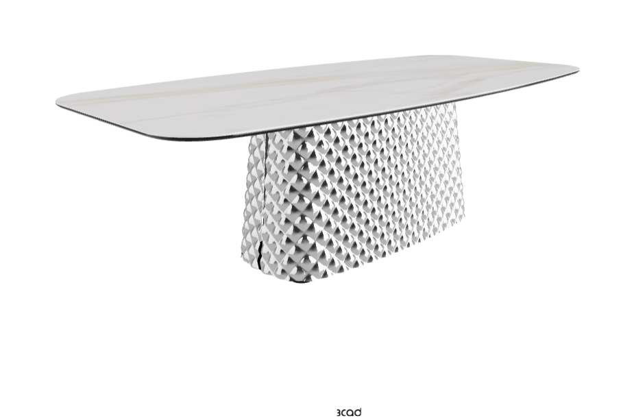Cattelan Italia Atrium Keramik Rectangular & Barrel Shaped Dining Table