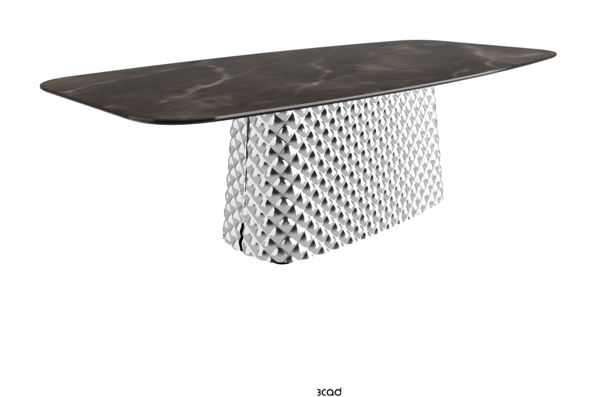 Cattelan Italia Atrium Keramik Rectangular & Barrel Shaped Dining Table