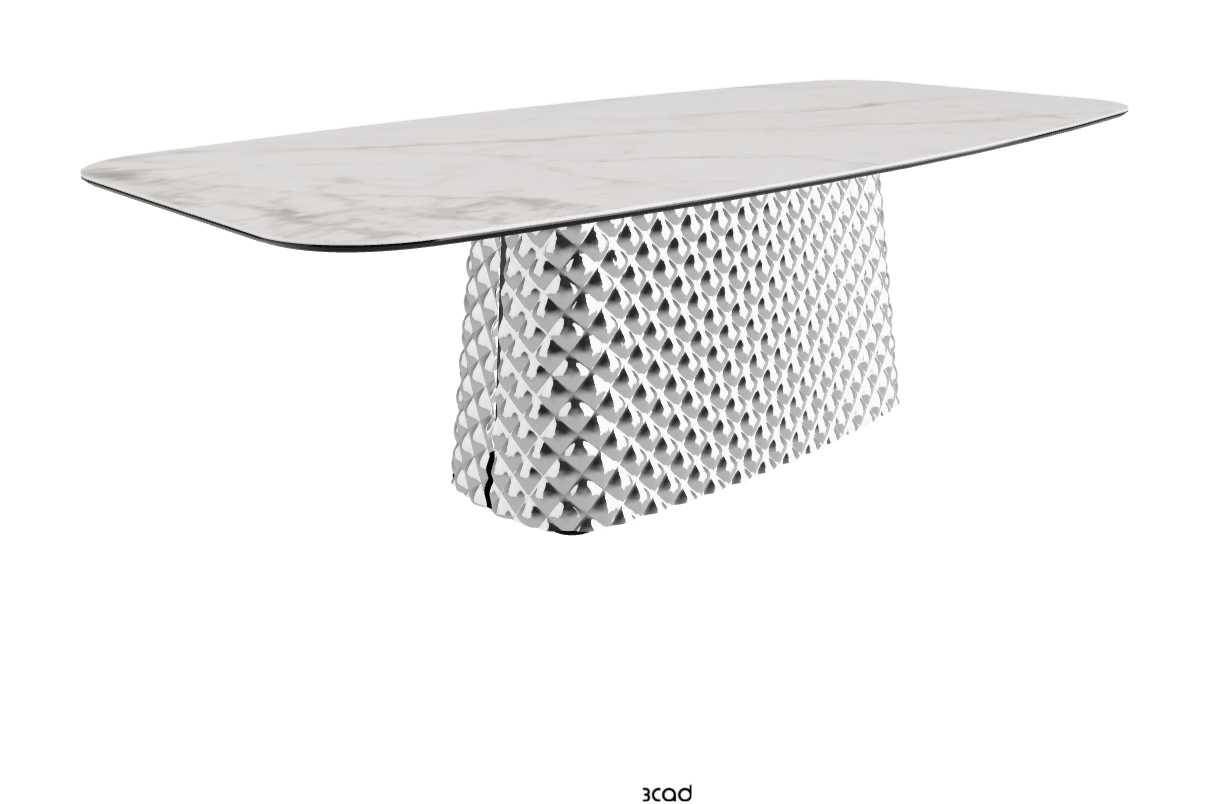 Cattelan Italia Atrium Keramik Rectangular & Barrel Shaped Dining Table