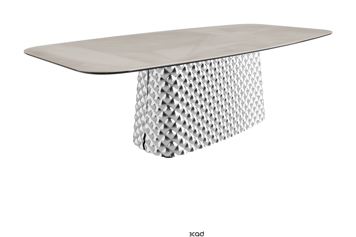 Cattelan Italia Atrium Keramik Rectangular & Barrel Shaped Dining Table